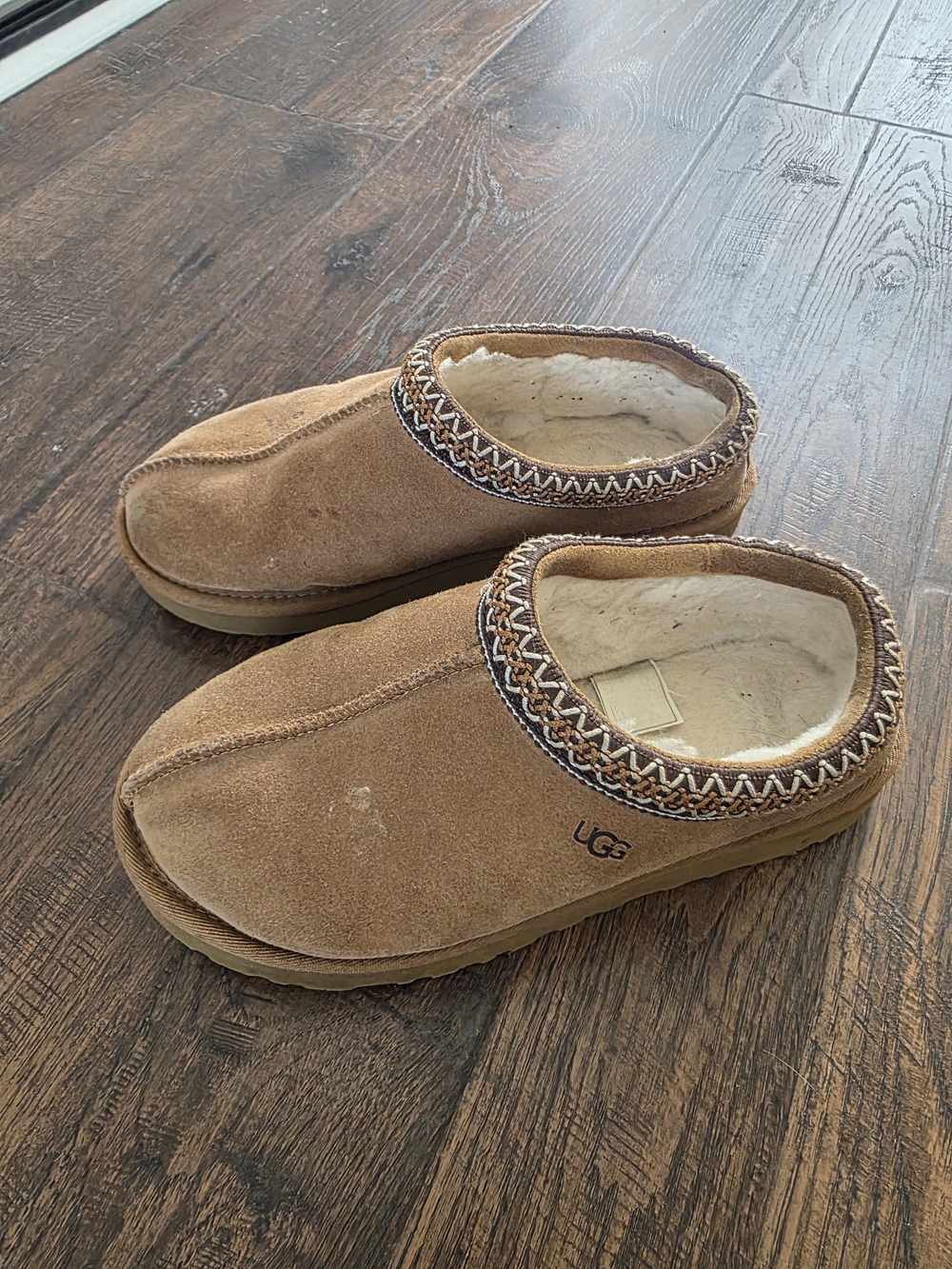 UGG Tasman II Chestnut Suede Slipper Clog - Chestnut